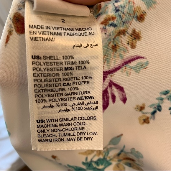 Chico’s Asymmetrical Floral Top - Picture 5 of 6